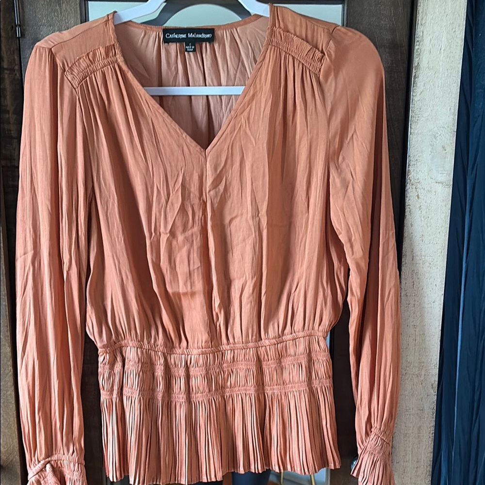Catherine Malandrino Peach Blouse